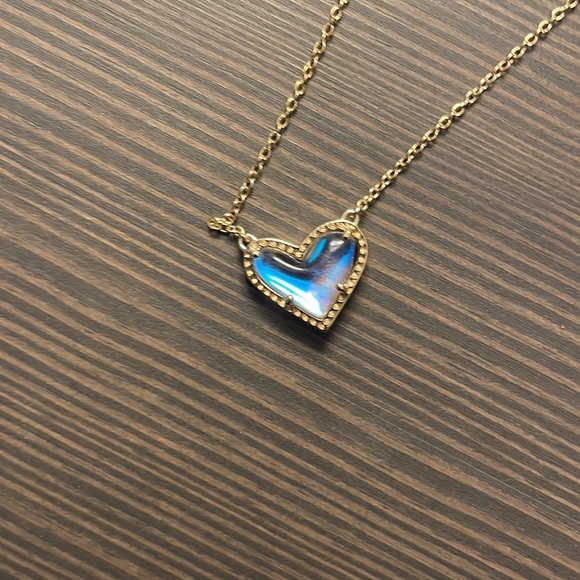 Kendra Scott Ari Heart Necklace: Dichroic glass - Picture 4 of 5